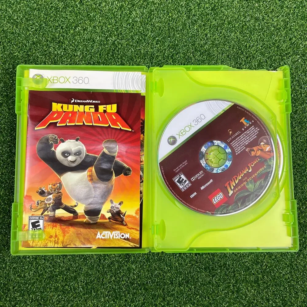 Kung Fu Panda and LEGO Indiana Jones Combo (Microsoft Xbox 360, 2008) Tested
